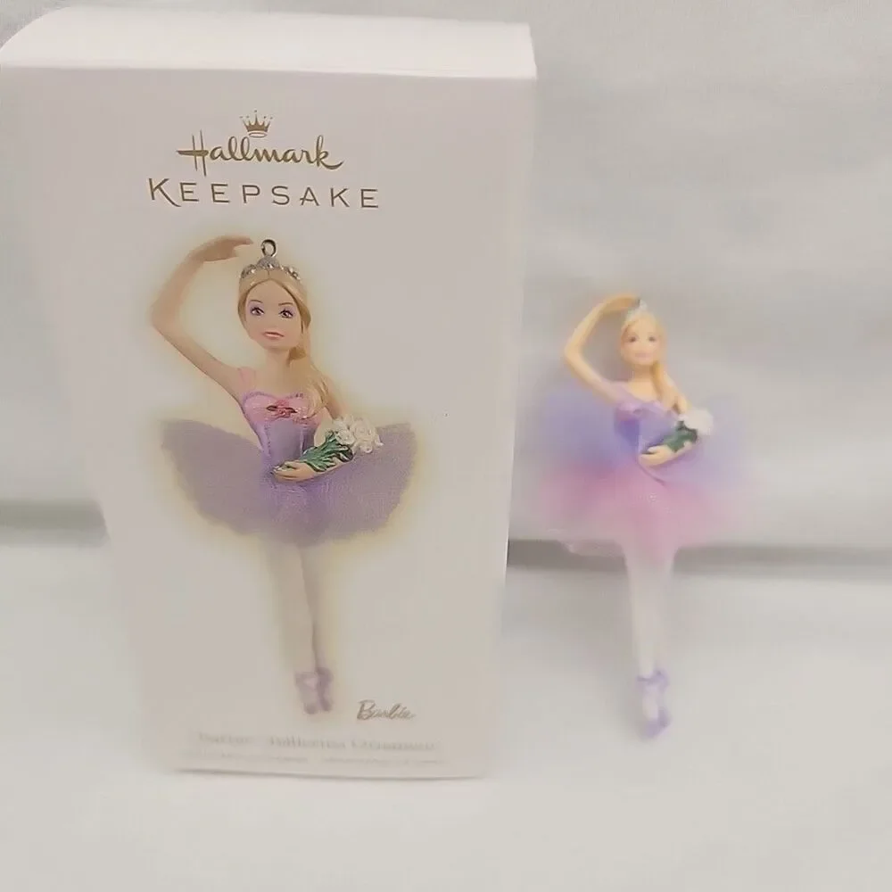 Ornament Hallmark Keepsake Barbie Ballerina 2008 Lavendar Mattel QXI1055 NEW